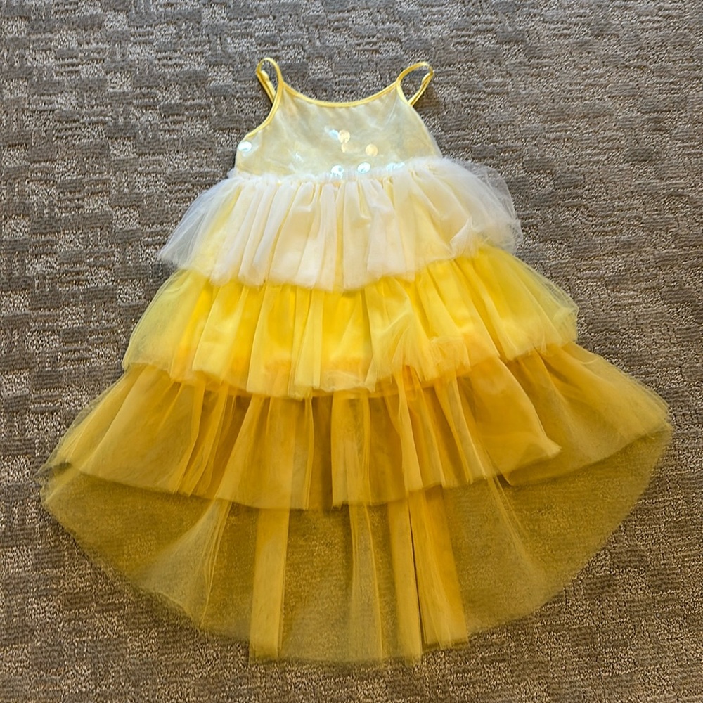 Lola and the Boys OMBRE SUNSHINE HIGH LOW DRESS